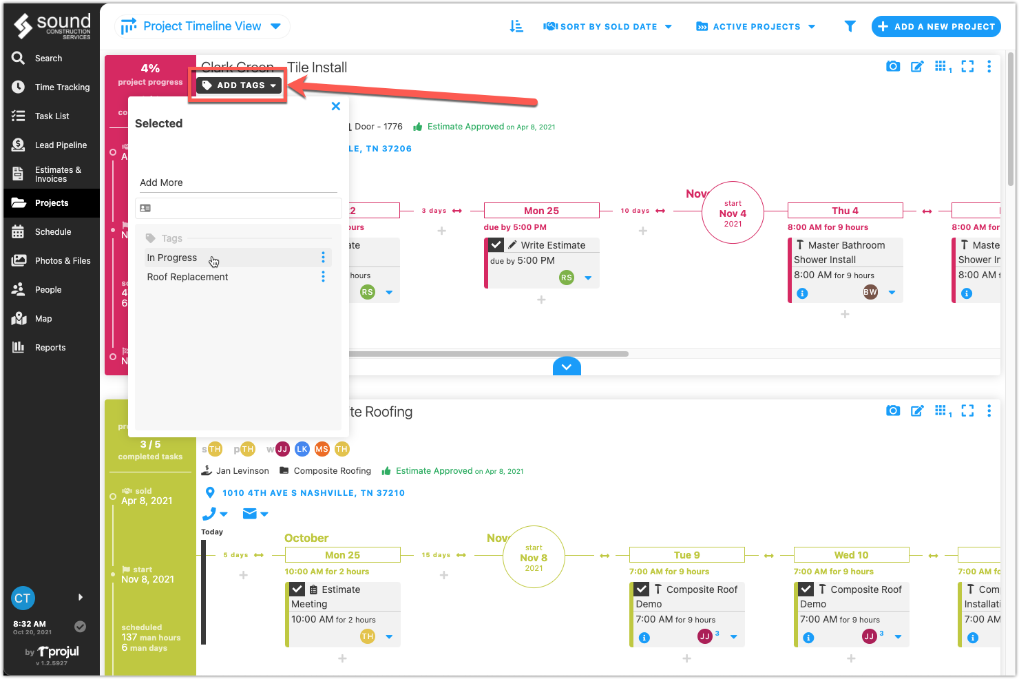 How do Project Tags work? Projul Knowledge Base
