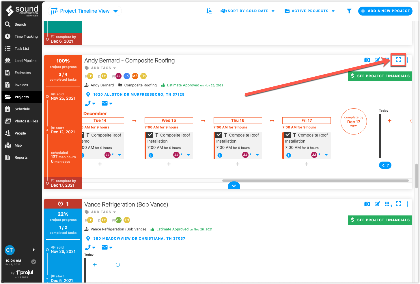 How can I access the project notes from the Projects page? – Projul ...